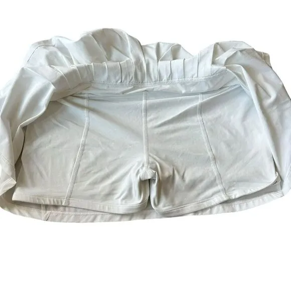 Lululemon Women’s 10 Circuit Breaker Skirt‎ Skort White Athletic Tennis Golf - Image 6