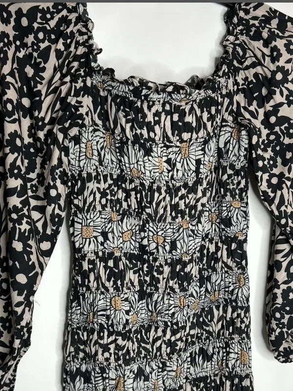 Forever That Girl Smocked Off-The-Shoulder Mini Dress from Anthropologie Size M - Image 3