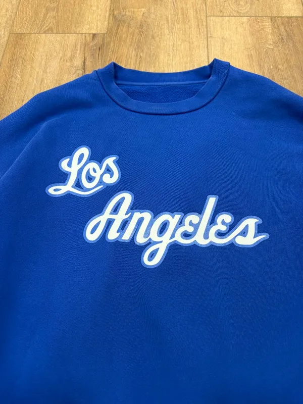 🌟 Madhappy 🌟 Los Angeles Dodgers Crew Neck Sweatshirt Blue Sz M - Image 3