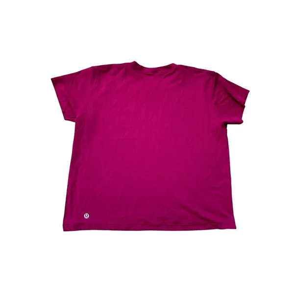 LULULEMON Pink Workout Short Sleeve Top Size 8 - Image 4