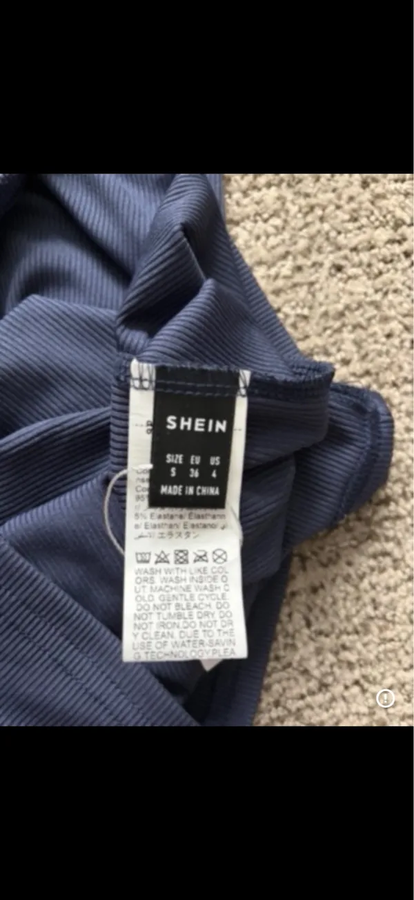 Shein Navy Blue Maxi Dress with Cutouts - Image 2