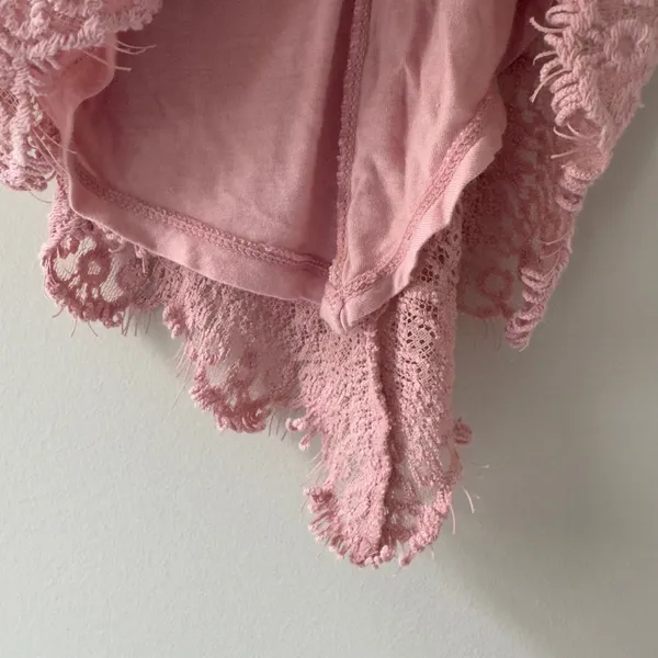 Free People Intimately She's Got It Lace Dress Pink spaghetti strap cotton blend - Image 7