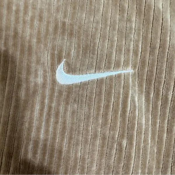 Nike Woman’s Rib Velour Quarter Zip Crop Pullover - Image 6