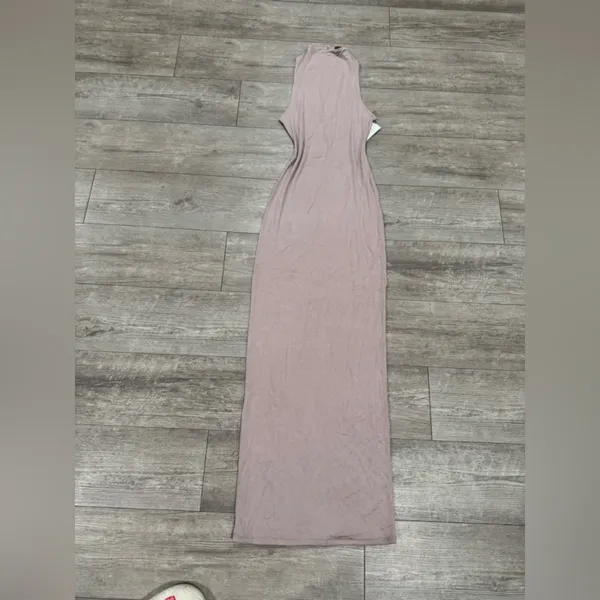 Naked Wardrobe Taupe Maxi Dress - Image 4
