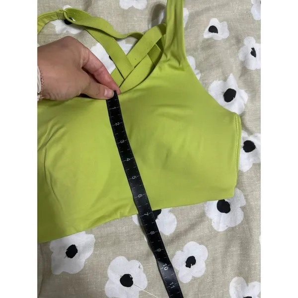 Lululemon Lime Green Sports Bra - Image 3