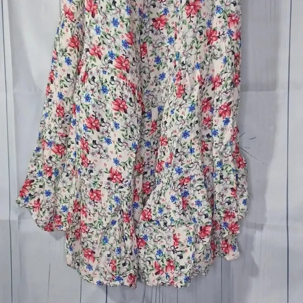Umgee strapless flowy boho floral wide leg jumpsuit - Image 4