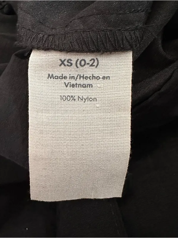 No Boundaries Black Nylon Windbreaker Cargo Parachute Pants Size XS - Image 12