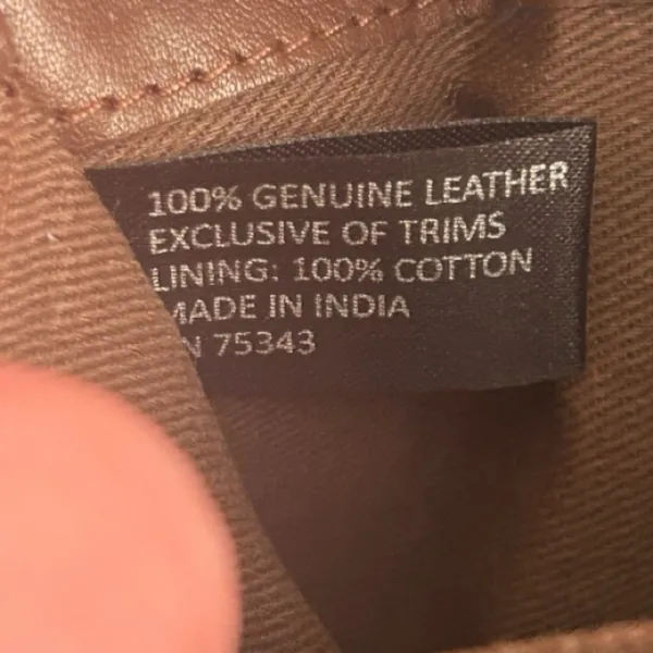 Solid Brown Genuine Leather Wallet Wristlet Classic Neutral EUC - Image 5