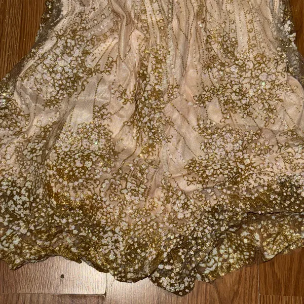 Gold glitter romper Size L - Image 5