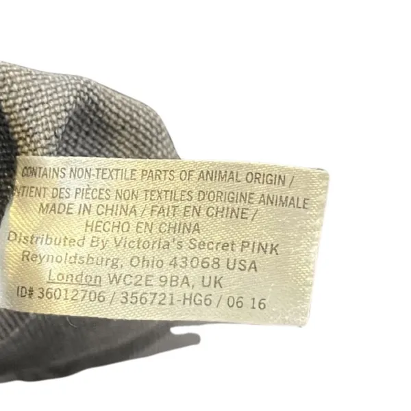 Victoria's Secret PINK All Over Logo Canvas Tote Zip Closure Travel Chic Y2K - Image 3