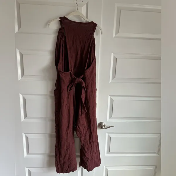 Free‎ People Henriette Jumpsuit Romper in Raisin NWT - Image 9
