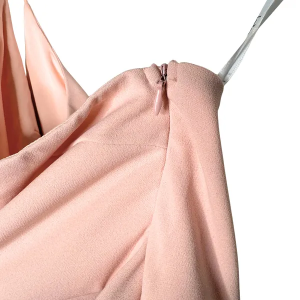 Lulus One Shoulder Club Scene Bodycon Midi Dress XL Pink Party Wedding Guest New - Image 12