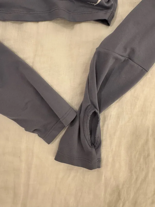 Gymshark steel blue wrap top - Image 4