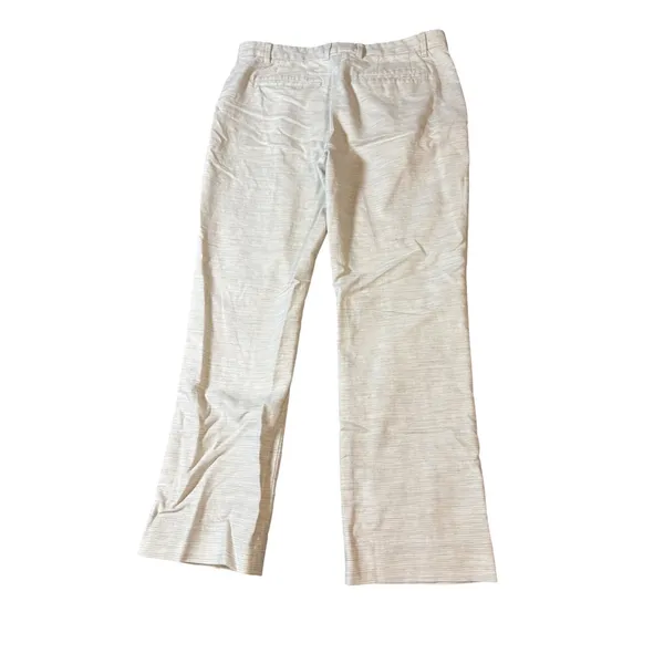 Gap Perfect Trousers Capri Cropped‎ Pants Size 4R Cream Gray Pockets Flat Front - Image 8