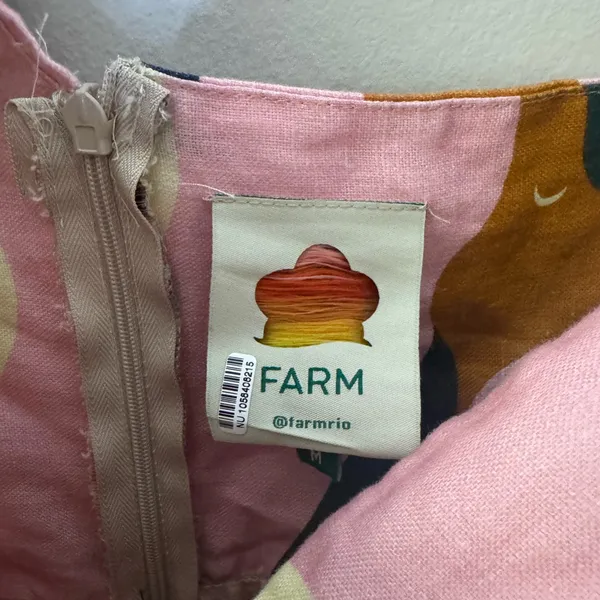 FARM Rio Pink and Tan Patterned romper - Image 4