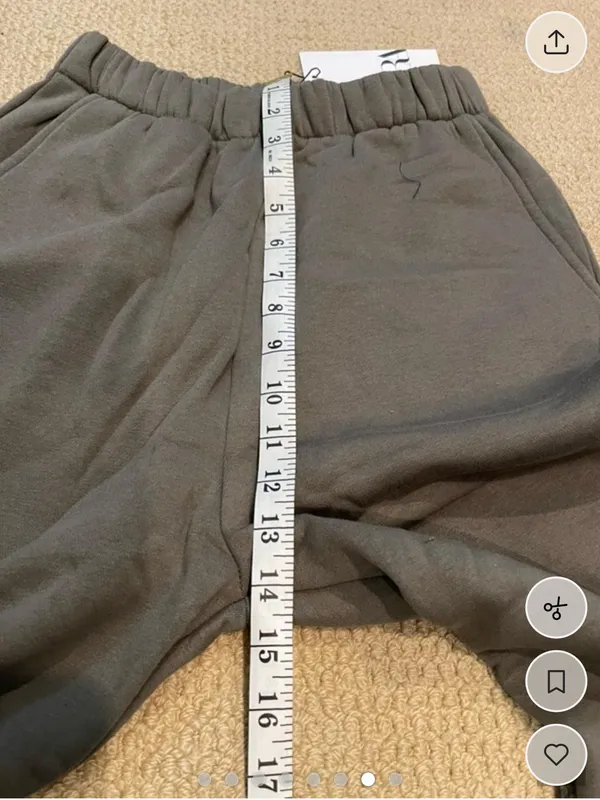 Zara Olive Green Cropped Hoodie & Joggers Set Size S - Image 6