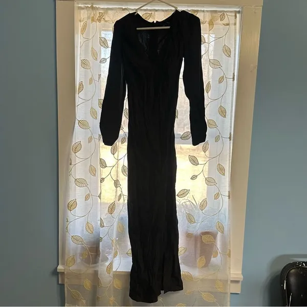 Bardot Lisette midi satiny black night out classic dress - Image 8