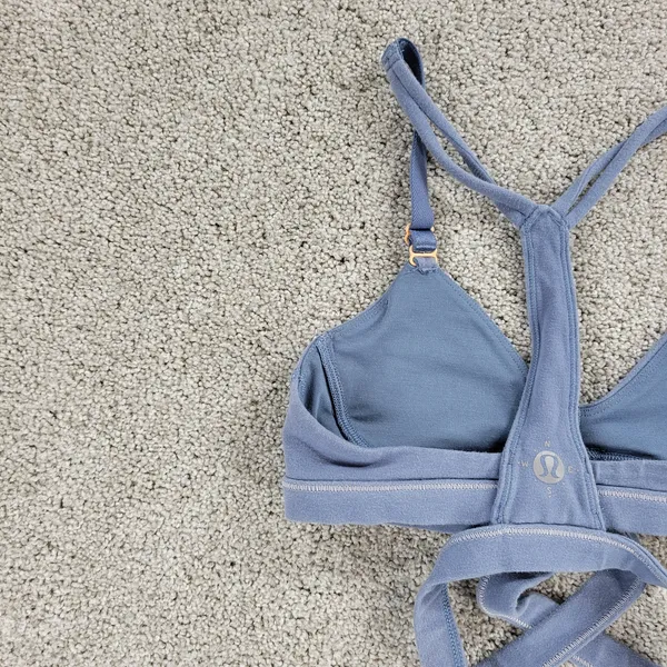 Lululemon‎ Womens Rue Boheme Bra XS Blue Racer Back Wanderlust Limited Edition - Image 7
