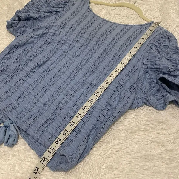 Free People Star Struck Open Back Top in Blue Extra Large - Image 5
