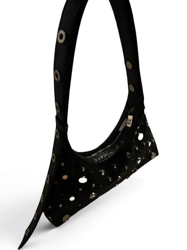 Studded Black Y2K Shoulder Grunge Purse - Image 3