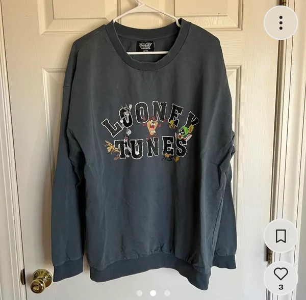 Princess Polly Looney Tunes Crew Jumper Blue - Image 2