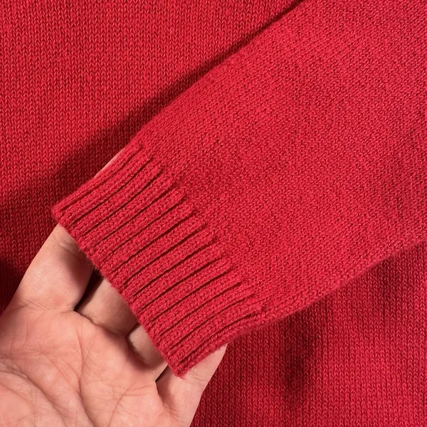 Charter Club Women’s Sweater Medium Red Knit Toggle Neck Pullover - Image 3