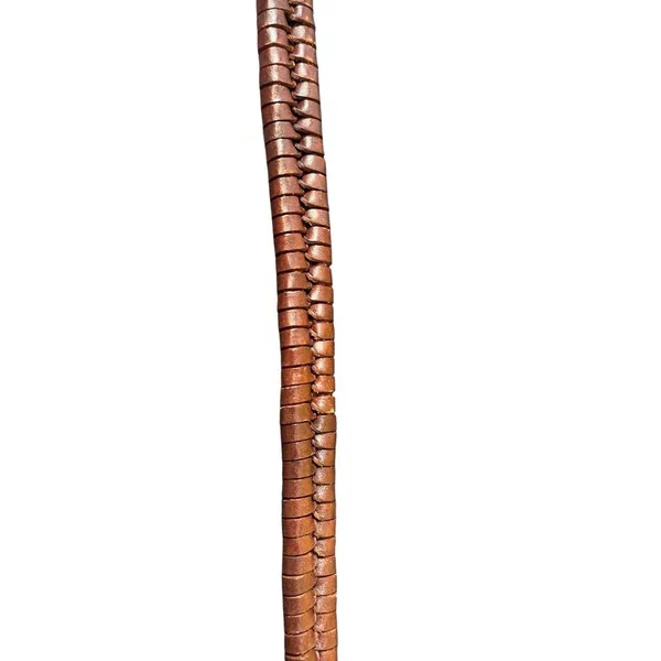 VTG Braided Leather Skinny Belt Brown Two Back Loops Boho Western Women’s S - Image 4
