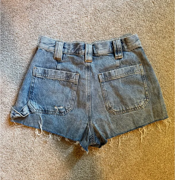 PacSun Denim Ripped Carpenter Shorts - Image 2