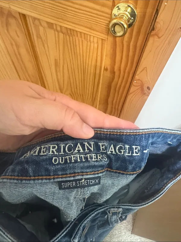 American Eagle Super Stretch Size 00 LONG Distressed Skinny Jeans - Image 6