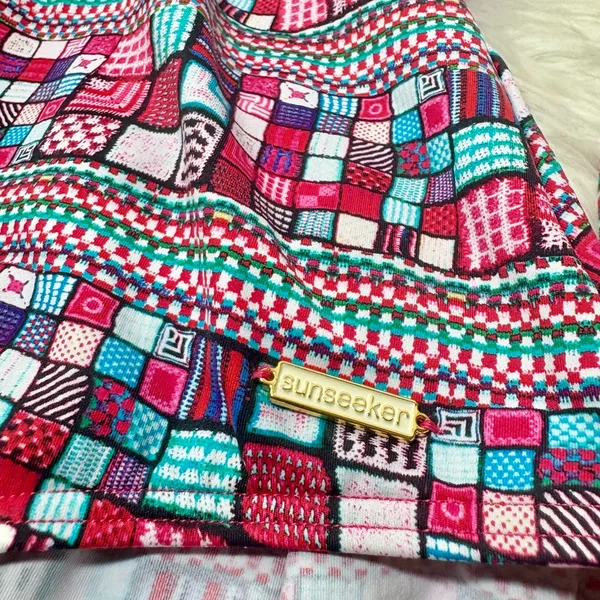 SUNSEEKER Australia NWOT Geometric Print Halter One-Piece Swimsuit - Image 6