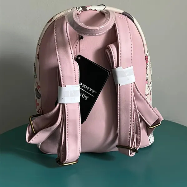 New Loungefly Hello Kitty Sushi Rolls Graphic Vegan Leather Mini Backpack - Image 5