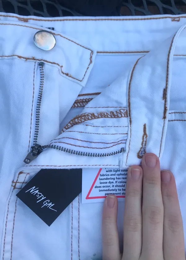 Nasty Gal White Denim Mini Skirt - Image 5