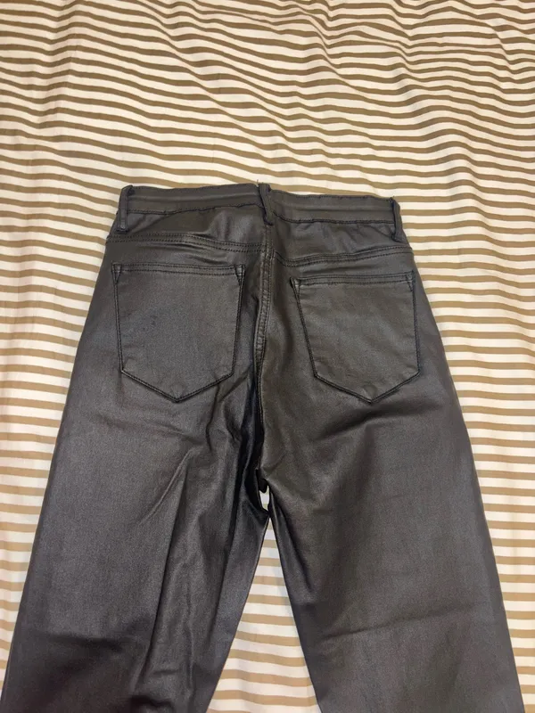 Edikted Leather Pants Flare - Image 4