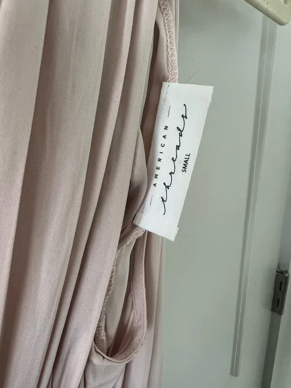 American Threads Blush Tie-Back Mini Dress - Image 3