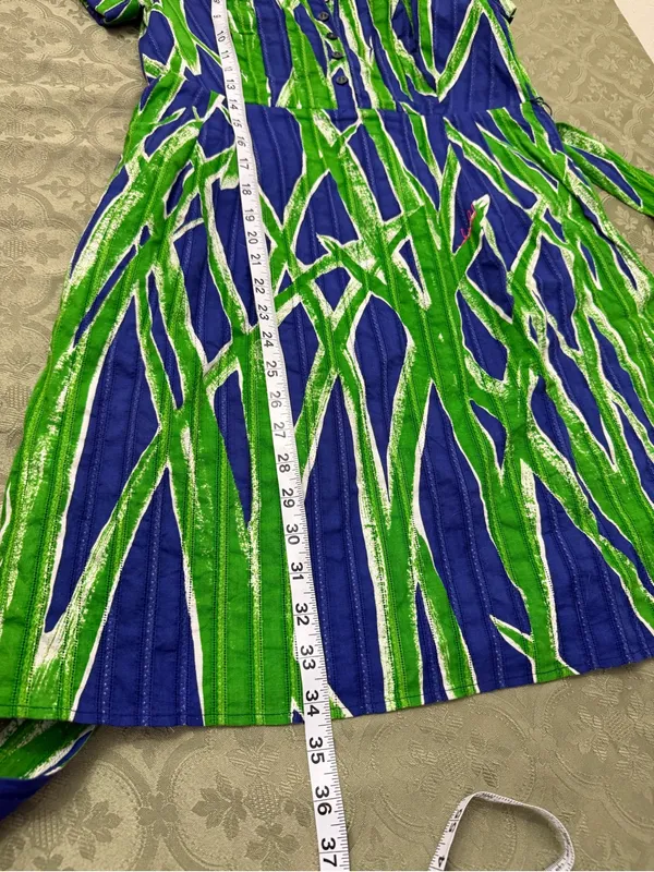 Lilly Pulitzer Blue & Green Asymmetrical Dress size 0 - Image 6