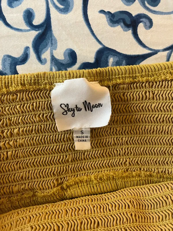 Yellow sky to moon mini dress - Image 4