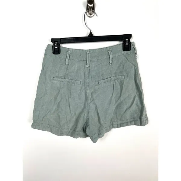 Abercrombie & fitch green linen shorts‎ - Image 4