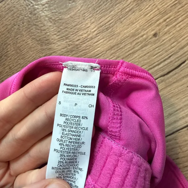 Nike Women's Vibrant Pink Sports Bra - Image 3
