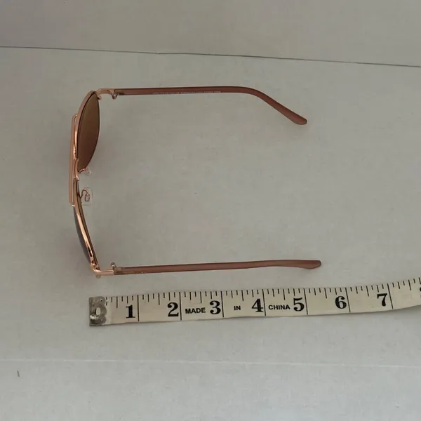 PIRANHA‎ Sofia Aviator Sunglasses. Gold - Image 6