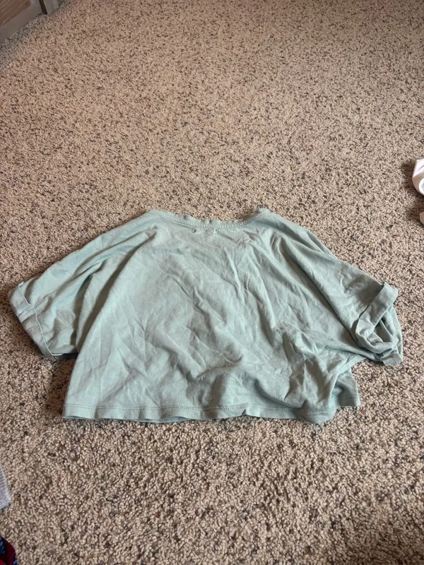 ardene cropped t shirt Green Size XS - Image 3
