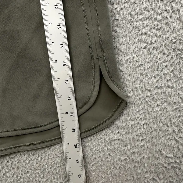 Lululemon On The Fly Skirt Woven Grey Sage Green‎ Travel Business Casual Women 4 - Image 7