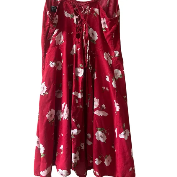 Forever 21 Red Floral Summer Dress - Image 5