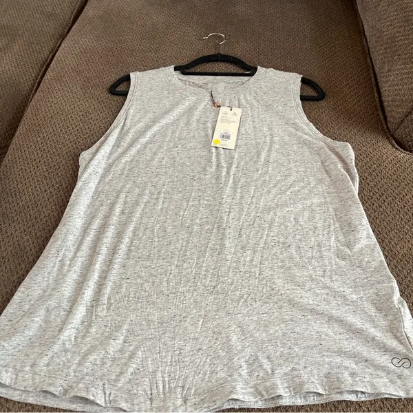 Calia by Carrie Underwood Tank Top Size L Light Heather Gray Athletic - Image 3