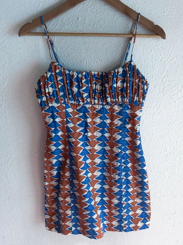 Anthropologie Maeve The Ophelia Sleeveless Linen Slim Mini Dress Sz 2 - Image 2