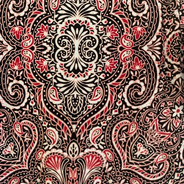 White House Black Market Dress XXS Paisley Autumn Wedding Guest Black Red - Image 8