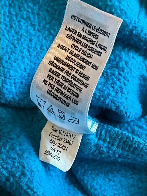 Vintage 2012 Y2K Aeropostale Women’s size Small Teal/Blue Pullover Sweatshirt - Image 6