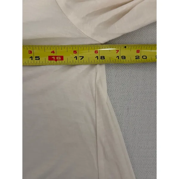 Ann Taylor Loft Cream Long Sleeve‎ long top size medium NWT - Image 6