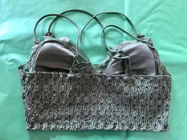 NWOT Zenana Lace Bralette in Olive Green sz XL - Image 4