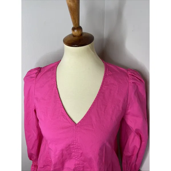 Tuckernuck Pomander Place Easton Blouse Hot Pink‎ Size Small - Image 8