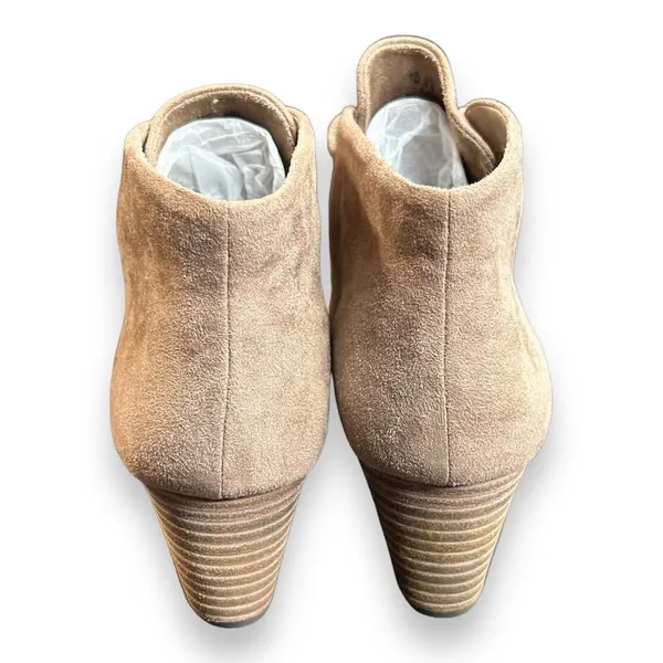 Dr‎ Scholls Boots Womens 7 M Dakota Casual Lace Up Wedge Ankle Bootie Biege - Image 3
